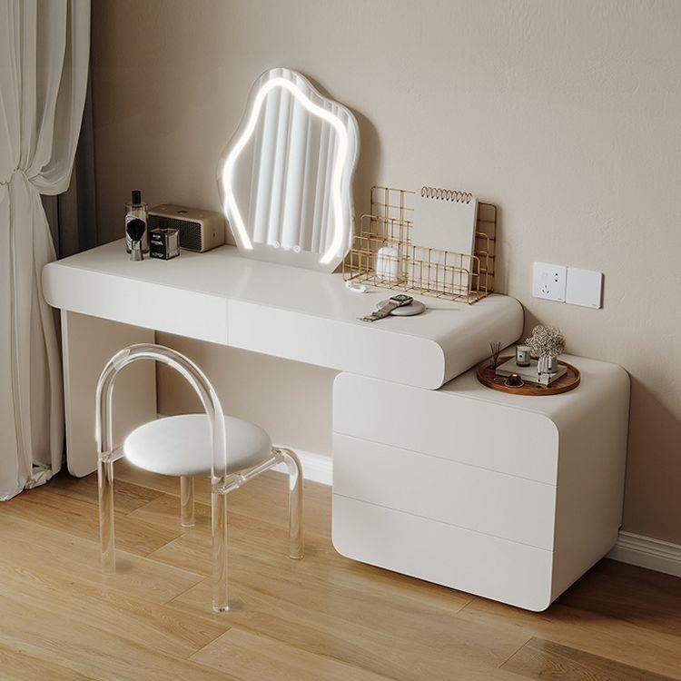女生卧室实木梳妆台书桌一体高级感化妆桌法式简约小户型化妆桌