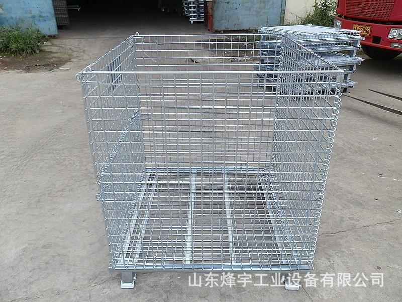厂家直销仓库周转折叠式仓储笼蝴蝶笼物流码垛水果蔬菜移动货架图片