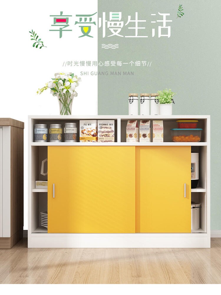 A9L定 制推拉门飘窗柜储物柜窗台边收纳储物柜移门餐边柜窗台地柜