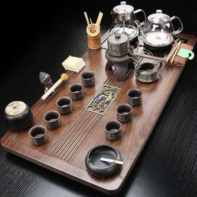 全自动底部上水烧水煮茶壶一体茶具套装家用简约客厅茶台茶盘整套,收纳整理,烫衣板及配件,淘宝优惠券,粉丝福利购,淘宝优惠卷