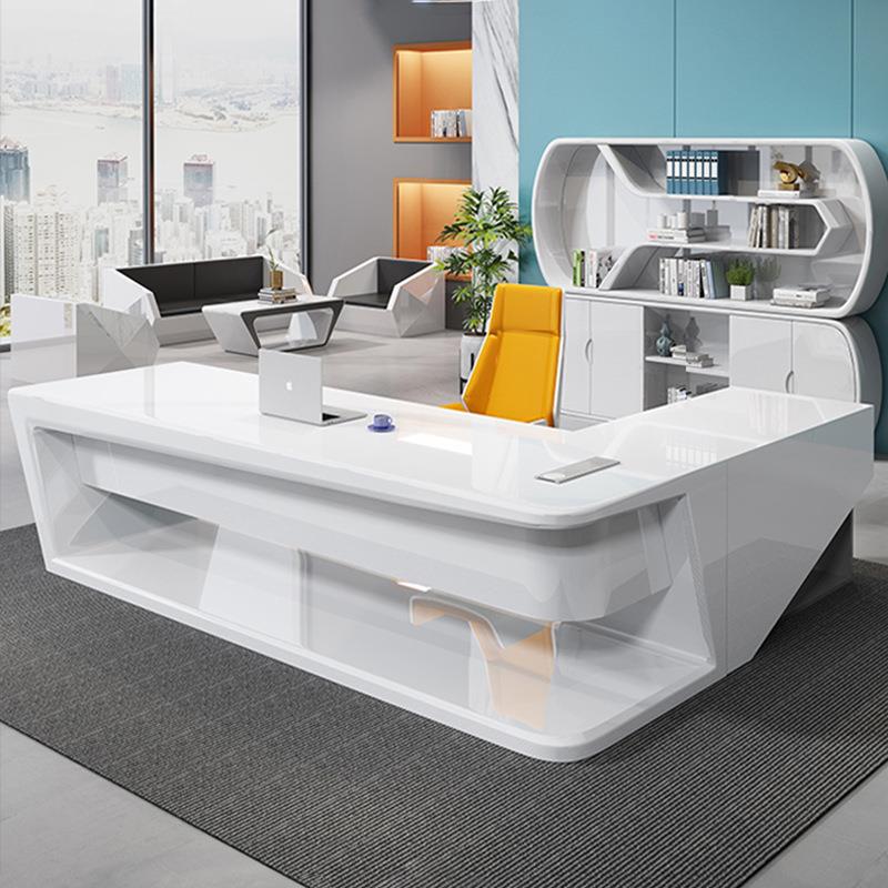 老板桌办公桌简约现代桌椅组合轻奢大班台家具办公用高档家具桌子