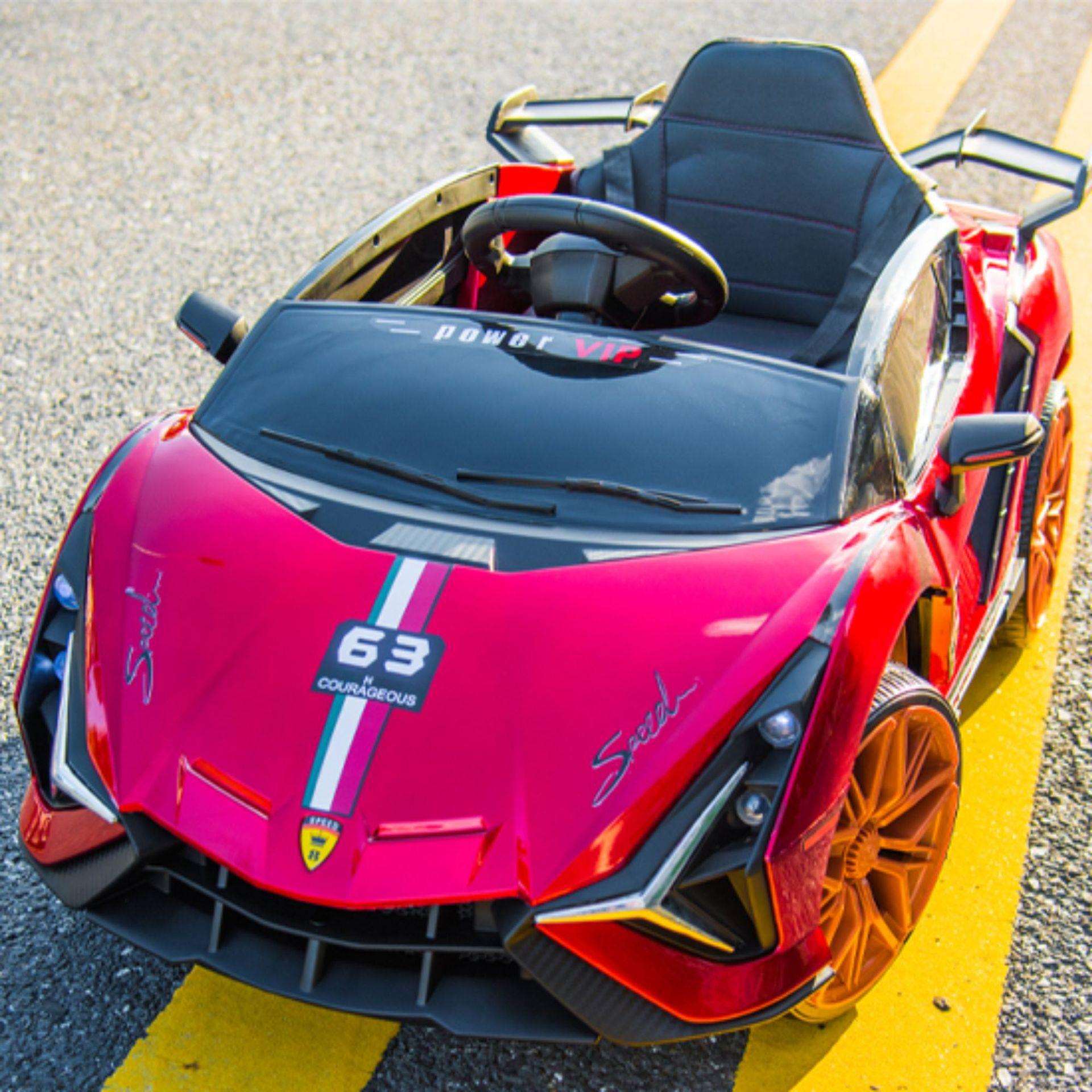 蛮牛赛车儿童电动汽车四轮可遥控男孩女孩童车宝宝玩具车