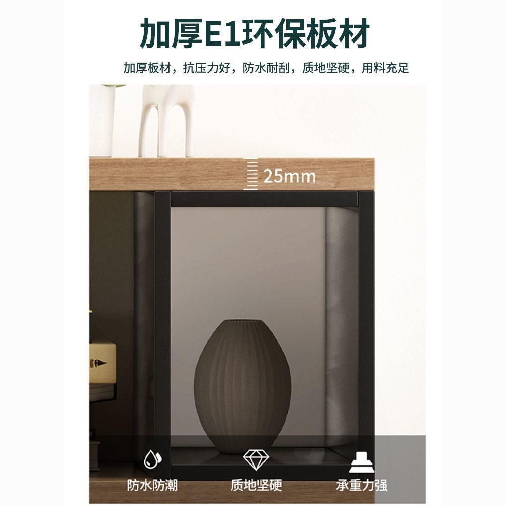 书架一体靠墙家用置物架落地自由组合隔断展示架展示柜飘窗书柜图片