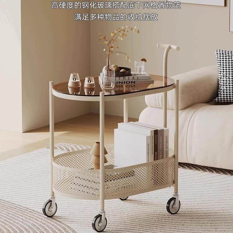 可移动茶几客厅卧室床头沙发边几移动网红小推车置物架小桌子边柜