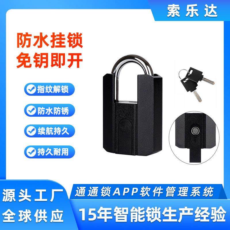 通通锁纹挂锁防水智能锁学生宿舍指纹锁健身房员工储物柜门锁迷你