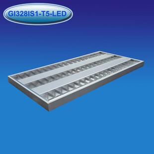 1200*600吸顶式灯盘T5格栅灯盘明装T5型LED灯盘3*28W吊装灯盘