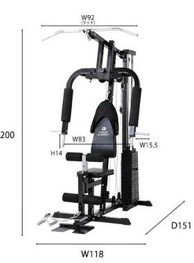 家庭健身房力量器械多功能组合器材单人站综合训练器