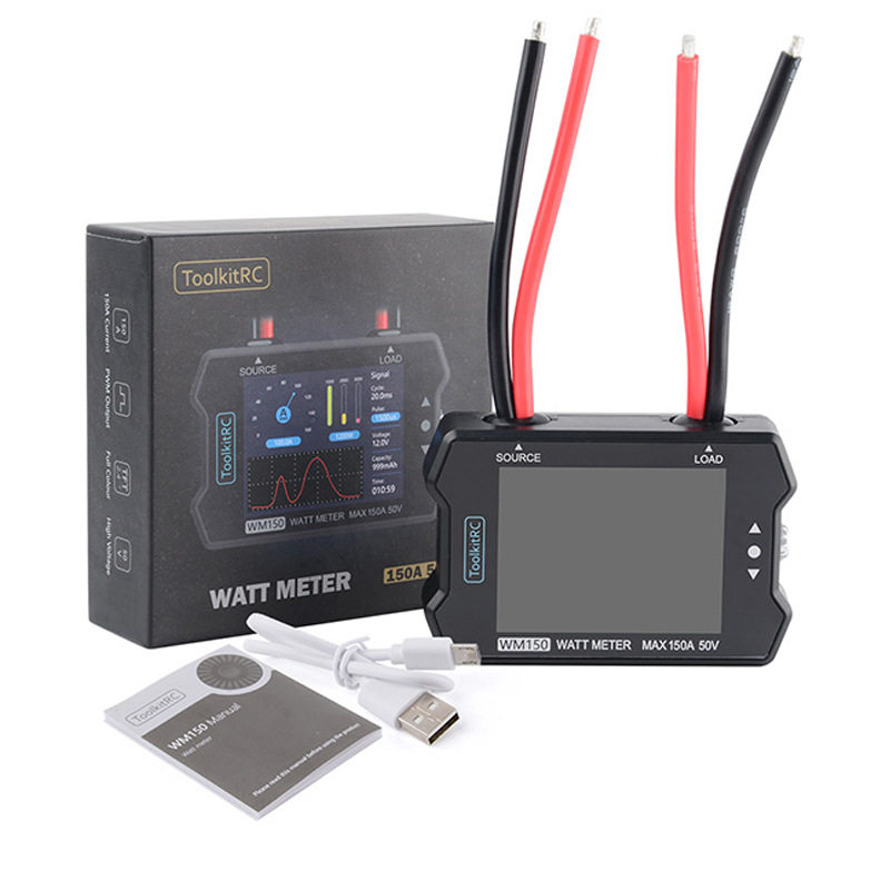 ToolkitRCWM150功率计50V150A/32位ARM/12位ADC/油门信号