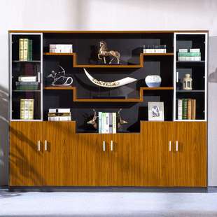 R2420 多功能办公资料过落地书柜时尚 现代简约文件柜立体式