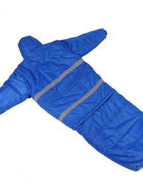 民政救灾蓝色睡袋野外登山露营防风睡袋抗洪抢险人形睡袋