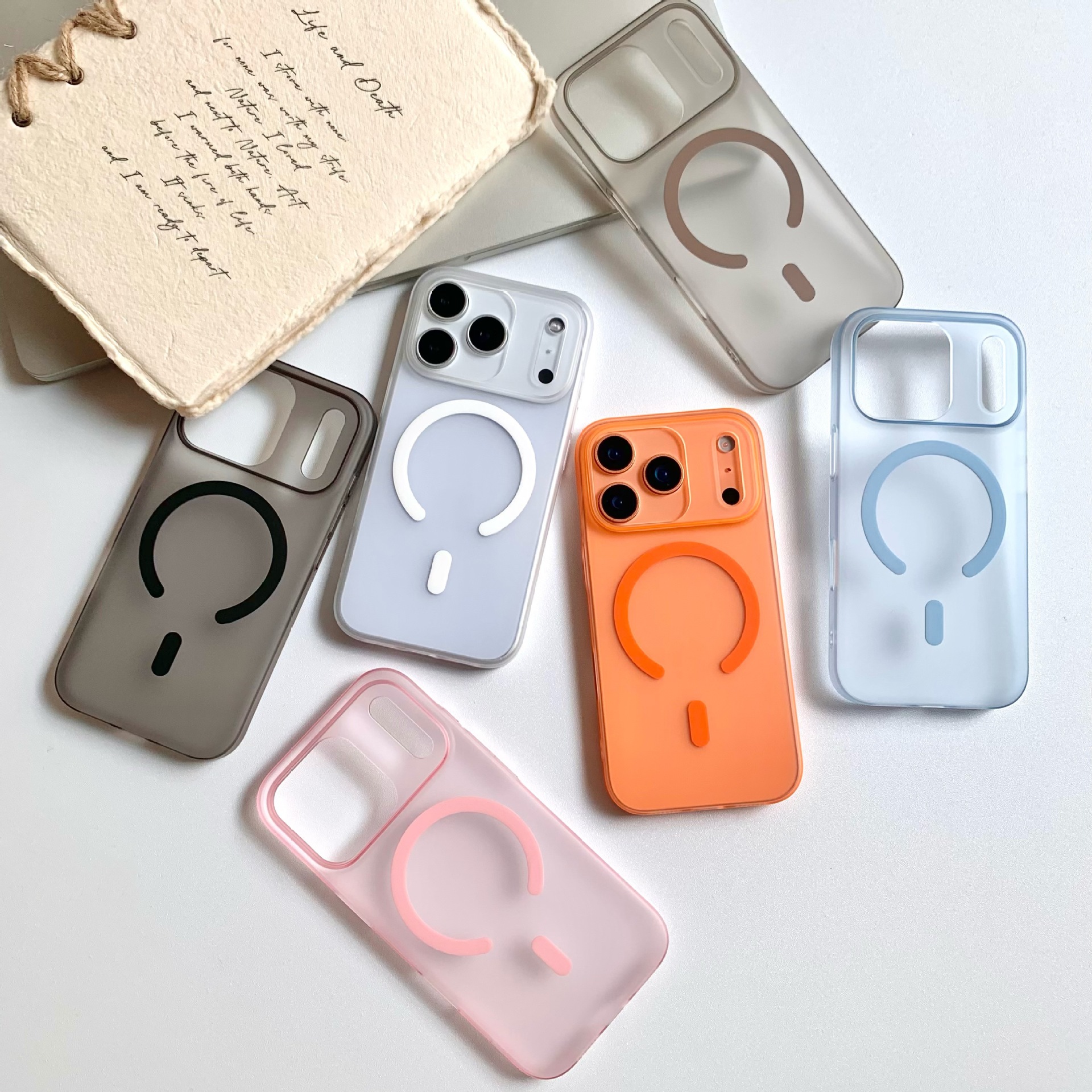 magsafe苹果17手机壳冰雾超薄磁吸iphone16肤感15promax磨砂4