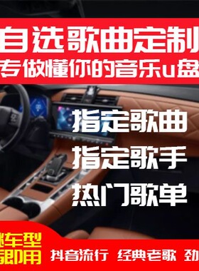 定制车载音乐U盘自选歌曲无损WAV内存卡超高音质FLAC 通用车型MP4