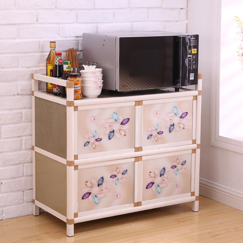 放碗柜家用厨房橱柜简易柜子储物柜餐边柜收纳柜组装多功能经济型