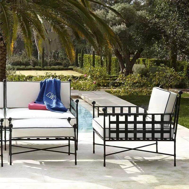 别墅户外沙发酒店露天单人庭院防晒花园防水休闲室外铁艺沙发组合,住宅家具,户外沙发,淘宝优惠券,粉丝福利购,淘宝优惠卷