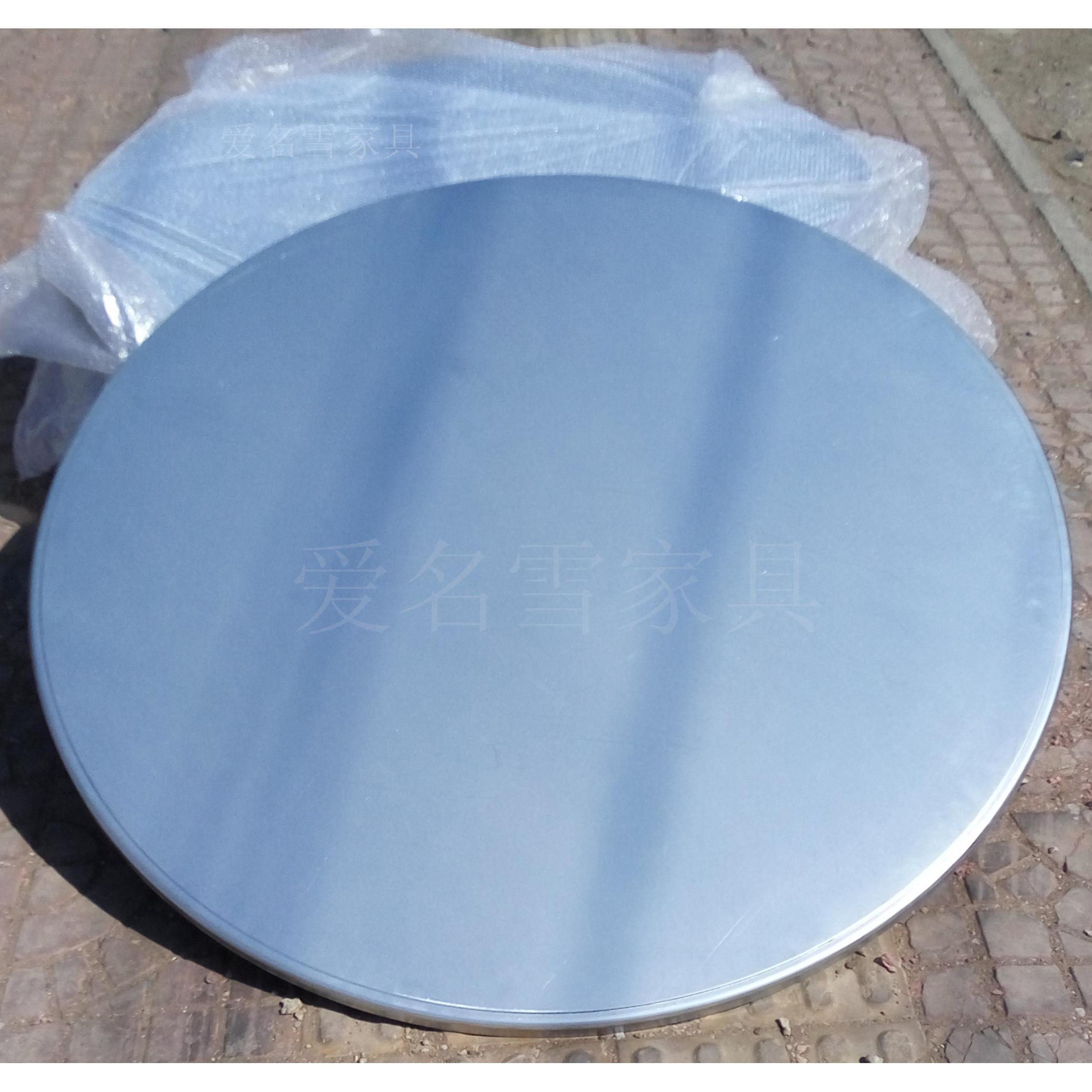 不锈钢桌子1.231.45米不锈钢圆桌面板大圆形餐桌酒店酒席宴席桌子