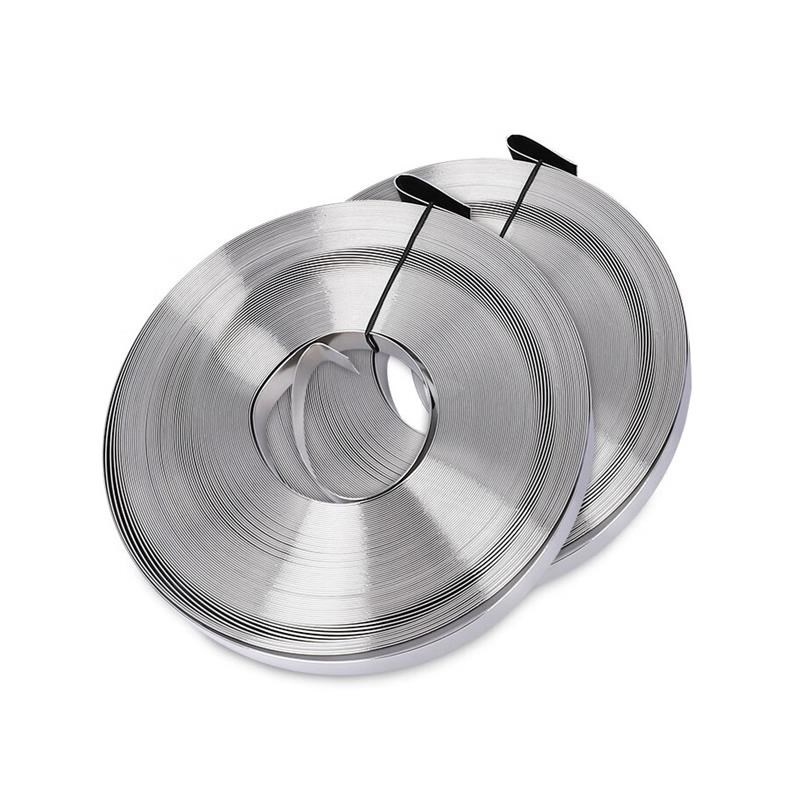 上柯304不锈钢盘带电缆桥架金属打包带电杆标牌抱箍1O6X0.76mmx30