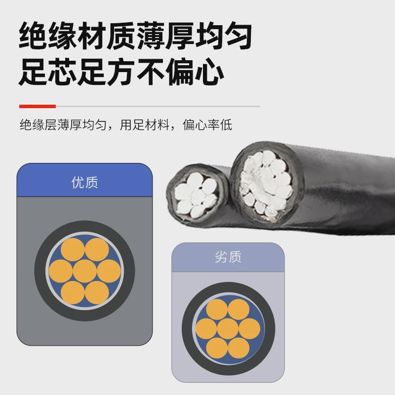 国标铝线单股家用防老化线4/s6/10/16/25/35/50平方户外铝芯电缆