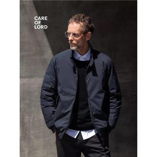 CAREOFLORD 冬季男士羽绒服商务立领夹克哈灵顿鹅绒外套短款9621