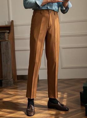 LLH鹿三先生英伦商正休闲 西裤修身百搭男装士版通勤潮韩流基本裤