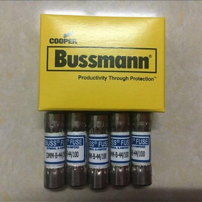 DMM-44/100 万用表保险丝10x35mm快速熔断器BUSSMANN 440mA1000V