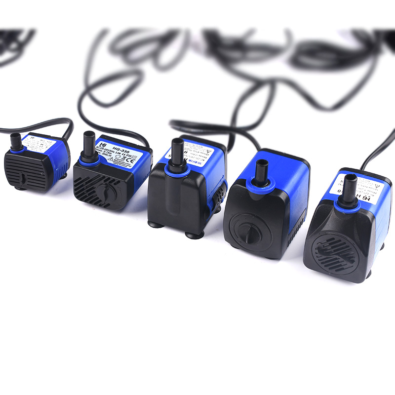 微型循环静音流水假山盆景风水轮小水泵3w迷你鱼缸过滤小潜水泵