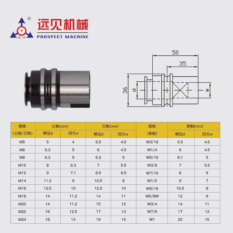 深圳远见定心L0524B22丝锥夹头 L36丝攻快换夹头西菱西湖