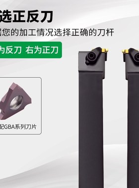 数控横向排刀杆外径卡簧浅槽刀杆CGBSR/L1616H32/2020K32/2525M43