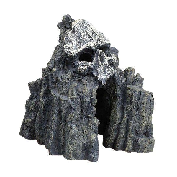 极速Aquatic Skull Mountain Decor Cave RoQckery Ornament