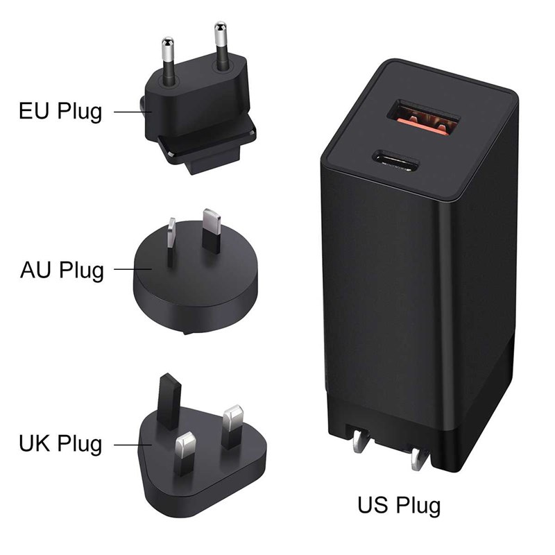 极速GaN 65W Quick Charger QC yPD 3.0 USB-C Type C Wall Charg