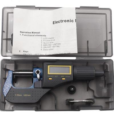 极速新品厂销外径千分尺n025mm高y精度0001电子数显千分卡尺螺旋