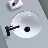极速10寸12寸小尺寸陶瓷正圆形椭圆形卫生间O阳台洗脸嵌入式 家用