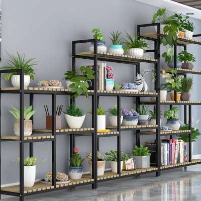 极速新款铁艺花架子多层室内家用阳台客厅花盆置物T架花店展示架