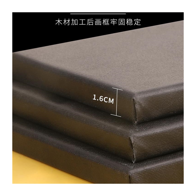 极速黑色油画布框油画框带画布油画布带框油N画板美术生丙烯颜料
