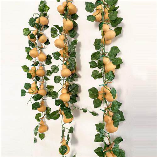 极速天然小葫芦挂件挂饰客厅家用装饰藤条藤蔓缠绕悬X吊式天花板