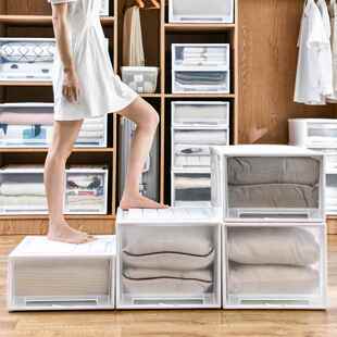 极速衣服b收纳拉篮衣柜分层抽拉收纳篮柜子里的收纳神器卧室衣物