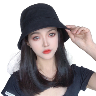 新品帽子假发一体女夏天化疗光头专用假发帽带P假发的夏季假发帽