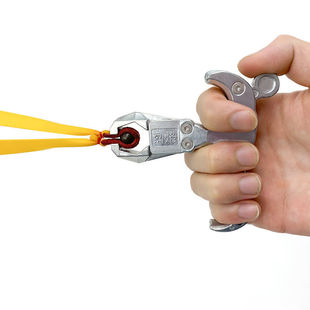 极速夹弹器不锈钢304弹弓配件弹弓钢珠撒发放器夹珠W器自动回归位