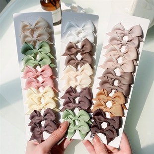 nGrosgrain Ribbon for 20Pcs Clips Cute Hair 极速10 Bowknot