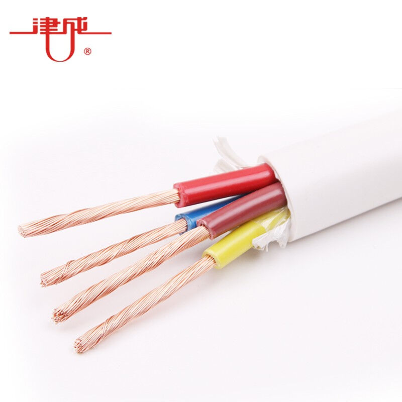 极速津成电线ZRC-RVVp-300/500V-4*0.75阻燃软护套线95米/捆