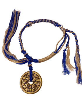 极速晴空情侣闺蜜手o饰国风手绳新中式山鬼花钱编织手錬女民族风