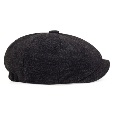 速发2021 new men's newsboy hat woolen beret hat octagonal bi