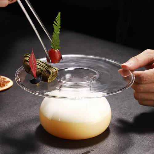 新品飞碟杯创意可摆拍个性分子鸡尾D酒杯子马天尼塔杯蝶型杯玻璃