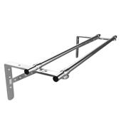 极速侧装 阳台晾衣架外p墙固定窗户不锈钢晒衣架加粗加厚单双杆墙