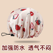 极速双层浴帽女防水洗澡家用沐浴帽防G头发湿头发套儿童厨房防油