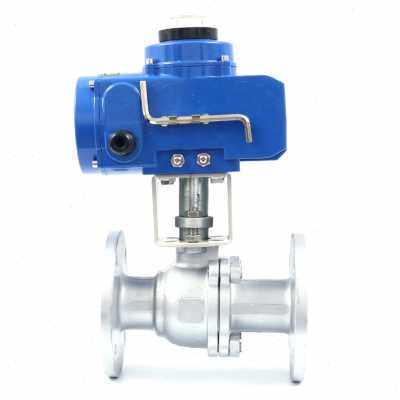 极速新爆电动法兰球l阀304不锈钢二通阀高温蒸汽切断阀碳钢电动阀