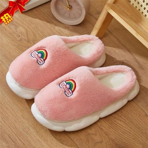 极速初轩2022x秋冬新款保暖情侣棉拖鞋