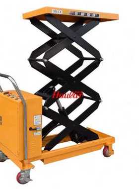 极速新客人非标DPmS带滚珠电动液压平台车带万向球电动升降平台车