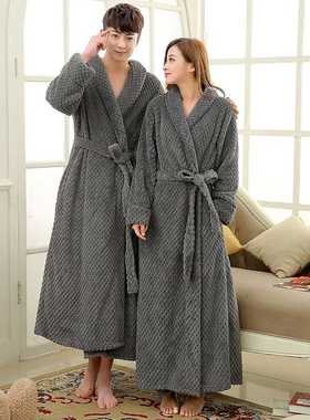 极速On Sale Lovers Thick Warm Winter Bathrobe Men Soft .as S