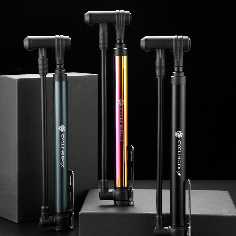 极速打气筒多功能自行p车电动车篮球双头气嘴铝Q合金可携式打气筒