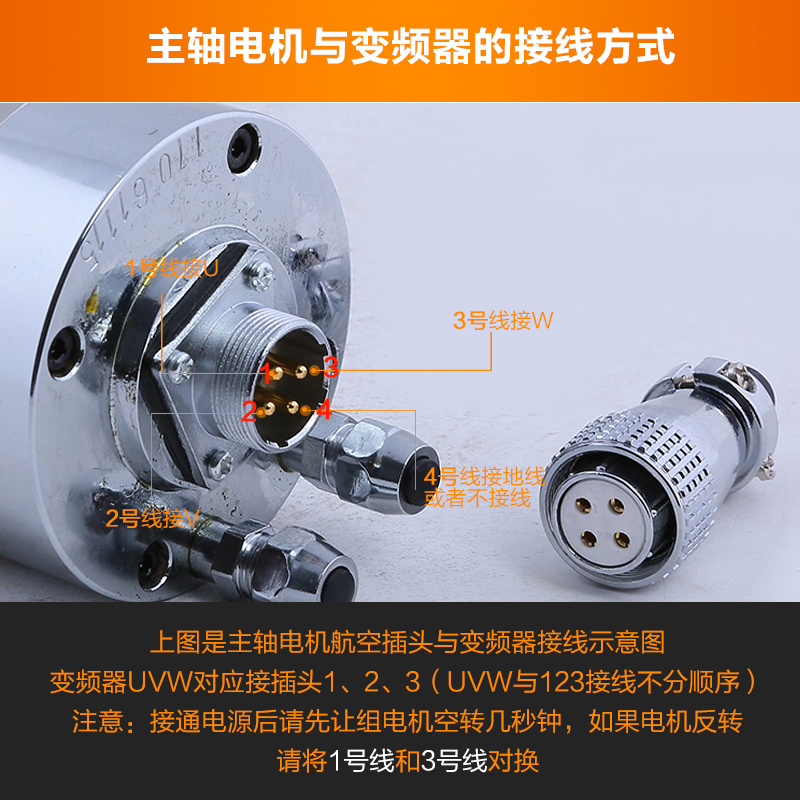 极速火速机电昌盛主轴电机2.2kw38ED0v雕刻机主轴速水冷电主轴动